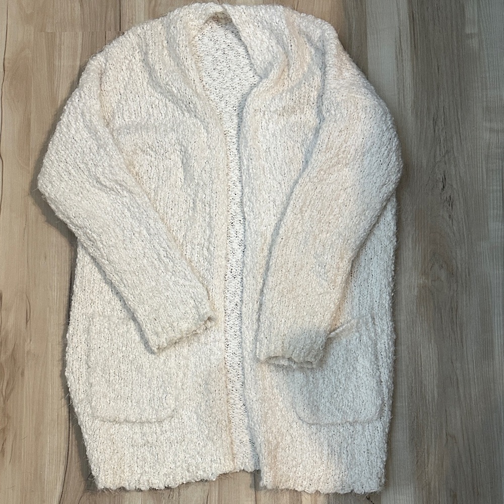 Altar'd State Cream Textured Cardigan